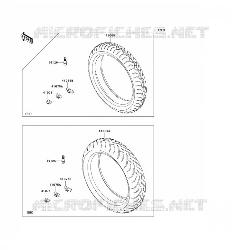 PNEUS Kawasaki MOTOS 650 2008 VERSYS 650  KLE650B8F