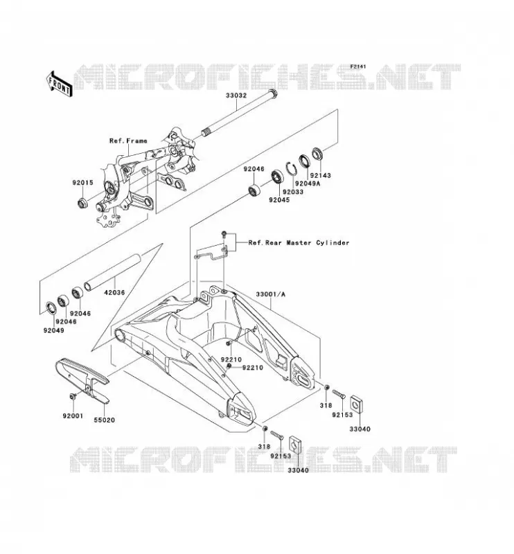 BRAS OSCILLANT Kawasaki MOTOS 650 2008 VERSYS 650  KLE650B8F