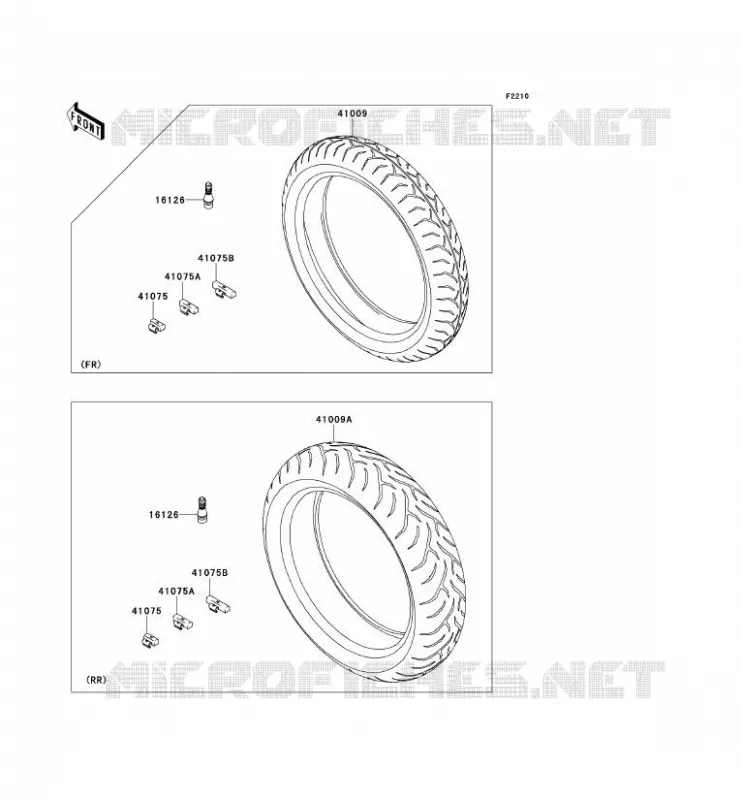 PNEUS Kawasaki MOTOS 650 2008 VERSYS 650  KLE650B8F