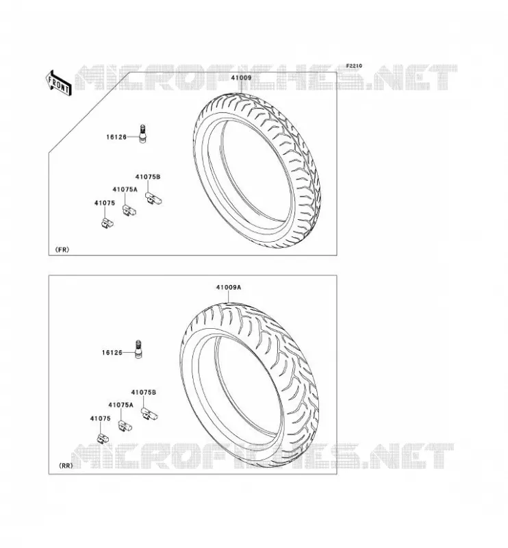 PNEUS Kawasaki MOTOS 650 2009 VERSYS 650  KLE650B9F