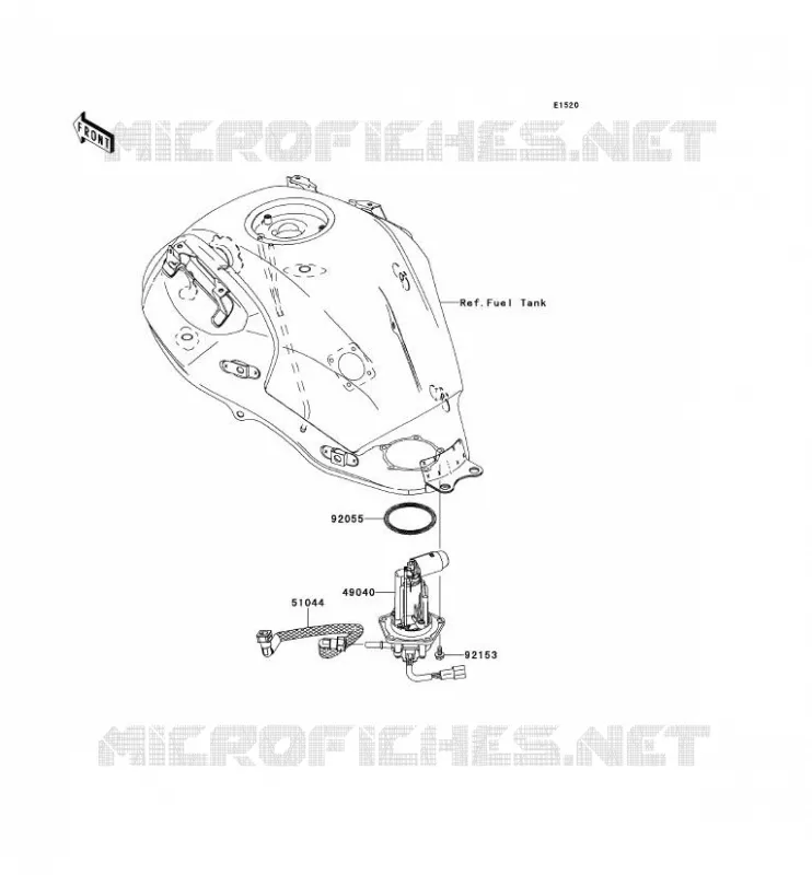 POMPE A ESSENCE Kawasaki MOTOS 650 2009 VERSYS 650  KLE650B9F