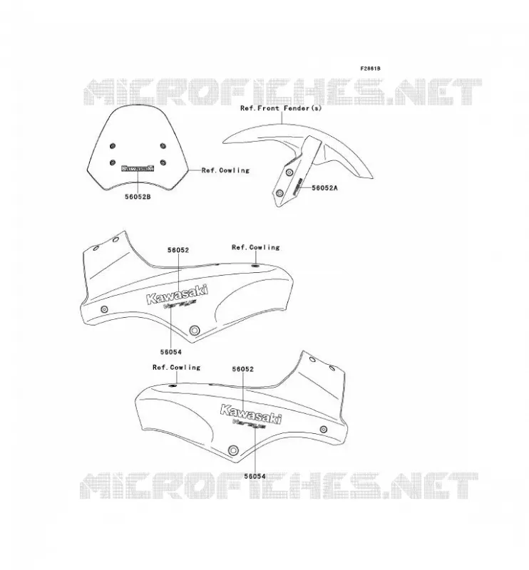 STICKER(GREEN)(ORANGE)(GRAY) Kawasaki MOTOS 650 2009 VERSYS 650  KLE650B9F