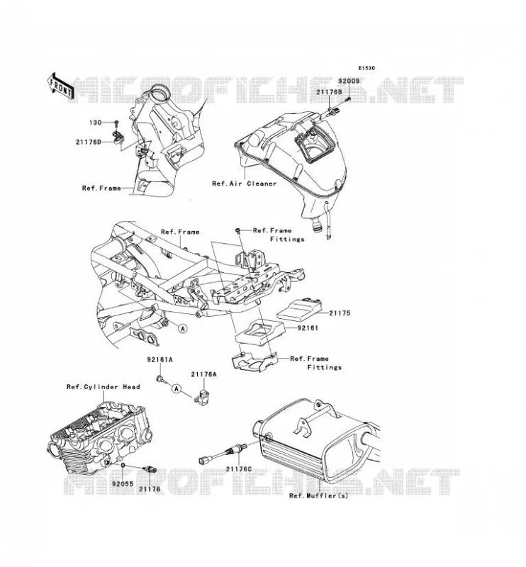 INJECTION CARBURANT Kawasaki MOTOS 650 2010 VERSYS 650  KLE650CAF