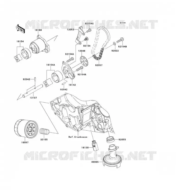 POMPE A HUILE Kawasaki MOTOS 650 2011 VERSYS 650  KLE650CBF