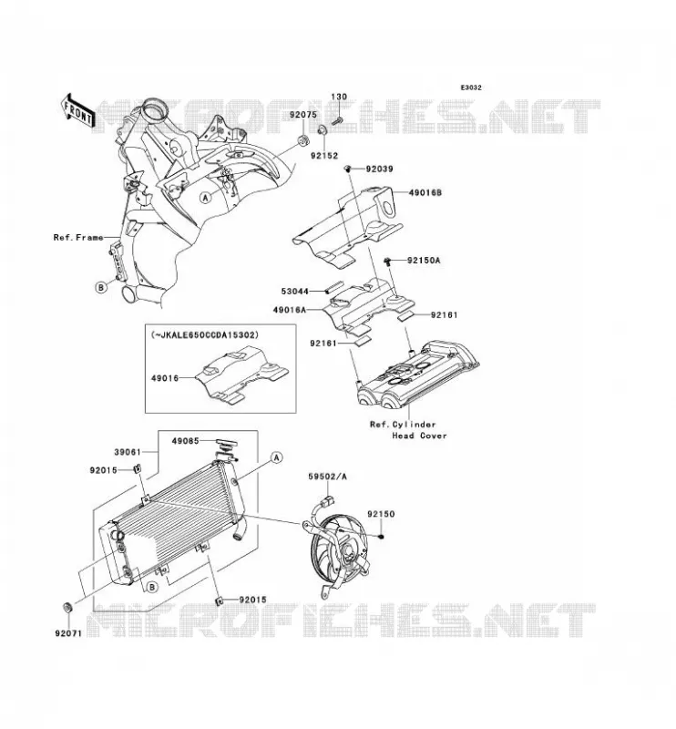 RADIATEUR Kawasaki MOTOS 650 2011 VERSYS 650  KLE650CBF