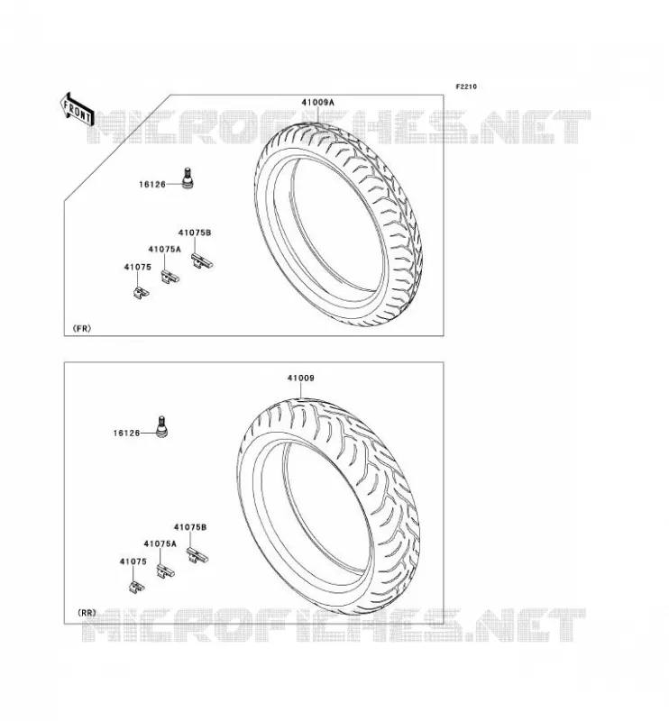 ROUE/PNEUS Kawasaki MOTOS 650 2013 VERSYS 650  KLE650CDF