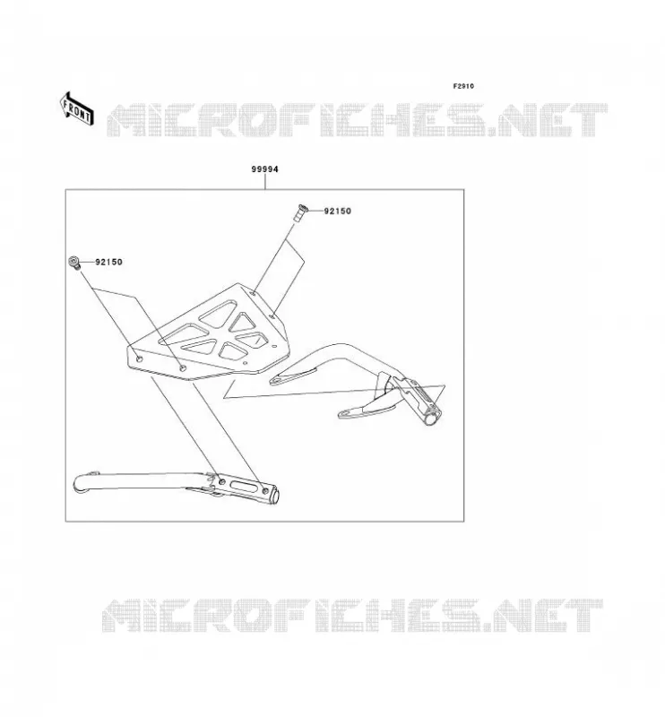 ACCESSOIRE(SUPPORT TOP CASE) Kawasaki MOTOS 650 2014 VERSYS 650  KLE650CEF
