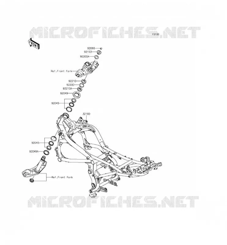 CH&Acirc;SSIS Kawasaki MOTOS 650 2014 VERSYS 650  KLE650CEFK