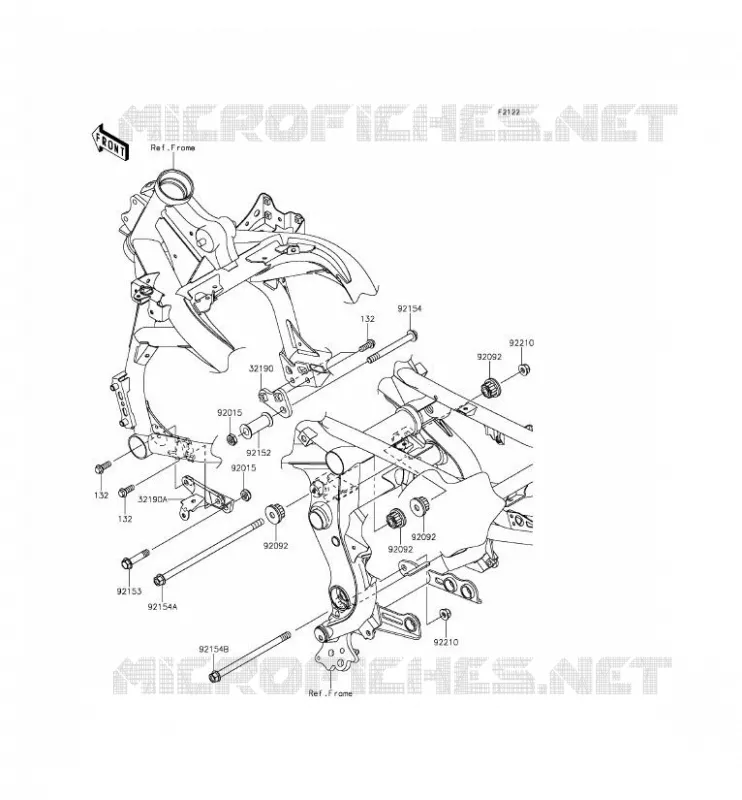 SUPPORT MOTEUR Kawasaki MOTOS 650 2014 VERSYS 650  KLE650CEFK