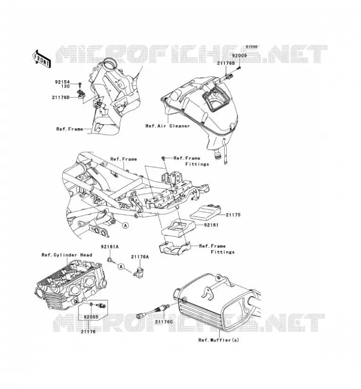 INJECTION CARBURANT Kawasaki MOTOS 650 2012 VERSYS 650 ABS  KLE650DCF