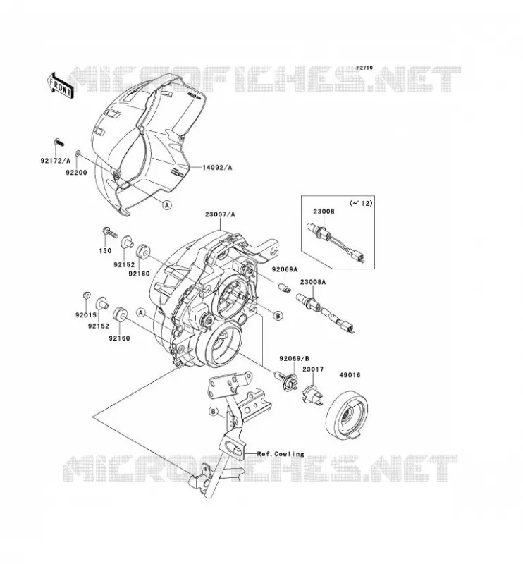 OPTIQUE(S) Kawasaki MOTOS 650 2012 VERSYS 650 ABS  KLE650DCF