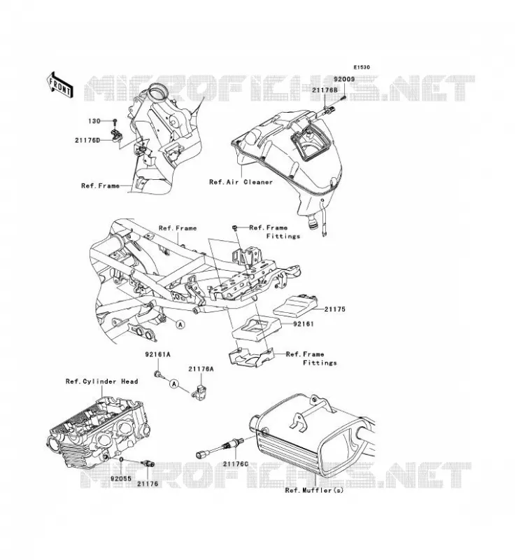 INJECTION CARBURANT Kawasaki MOTOS 650 2012 VERSYS 650 ABS  KLE650DCF