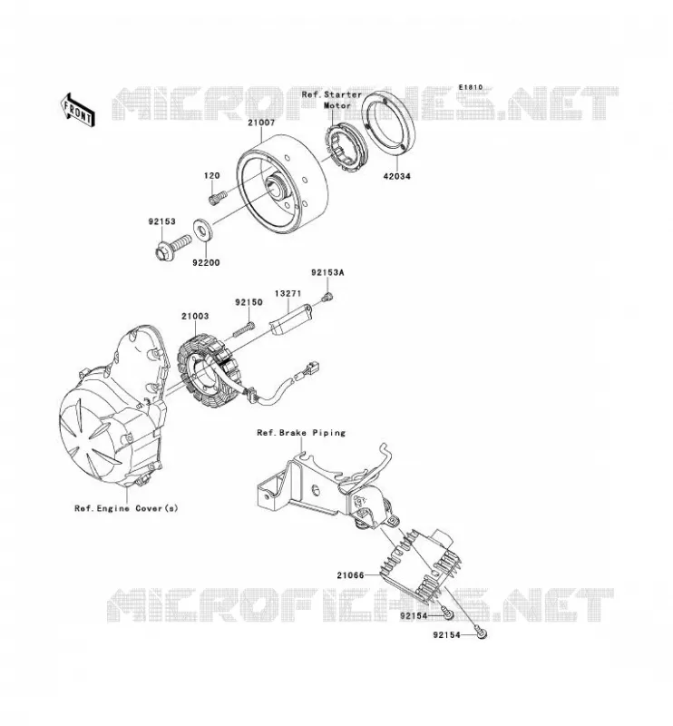 G&Eacute;N&Eacute;RATEUR Kawasaki MOTOS 650 2013 VERSYS 650 ABS  KLE650DDF