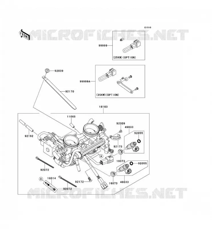CARBU Kawasaki MOTOS 650 2014 VERSYS 650 ABS  KLE650DEF