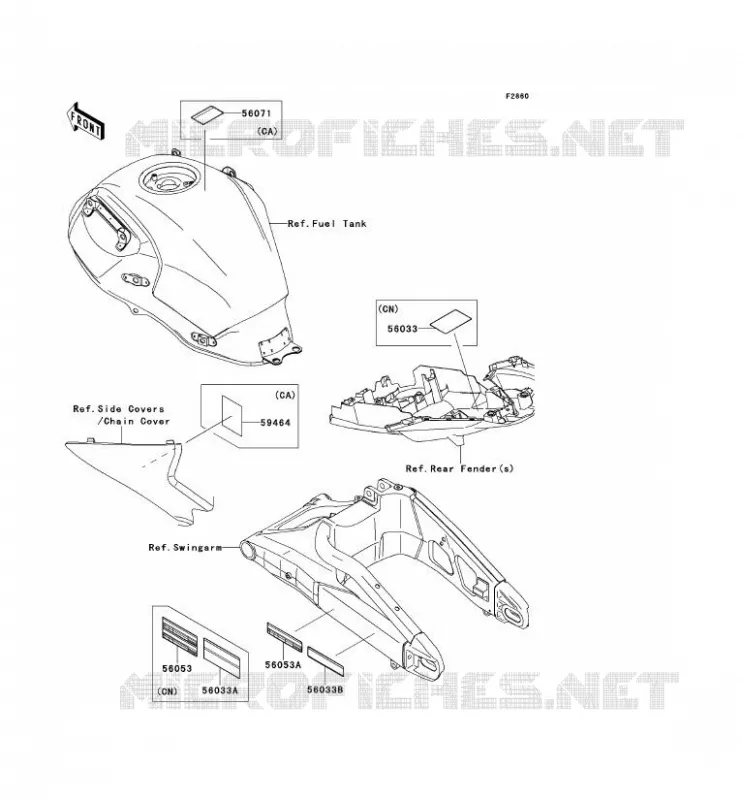 LABEL Kawasaki MOTOS 650 2014 VERSYS 650 ABS  KLE650DEF
