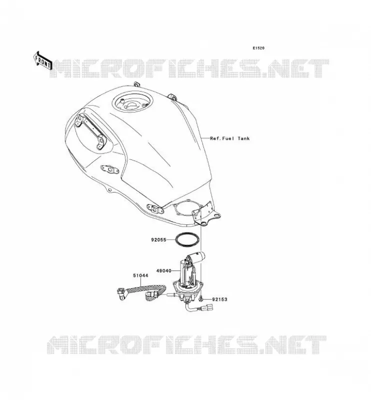 POMPE A ESSENCE Kawasaki MOTOS 650 2014 VERSYS 650 ABS  KLE650DEF