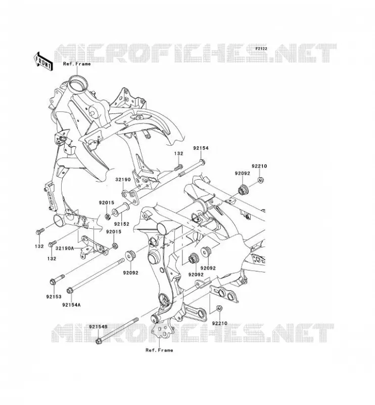 SUPPORT MOTEUR Kawasaki MOTOS 650 2014 VERSYS 650 ABS  KLE650DEF