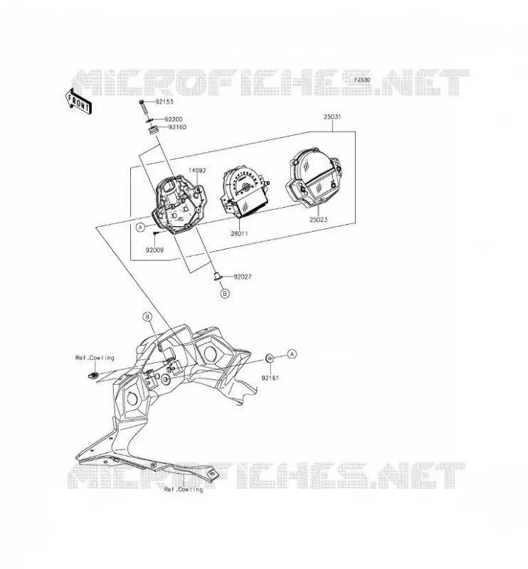 COMPTEURS Kawasaki MOTOS 650 2015 VERSYS 650  KLE650EFF
