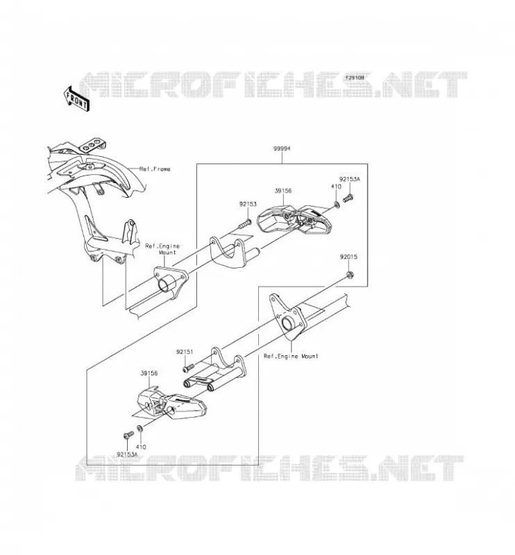 ACCESSOIRE (PROTECTION MOTEUR) Kawasaki MOTOS 650 2015 VERSYS 650 ABS  KLE650FFF