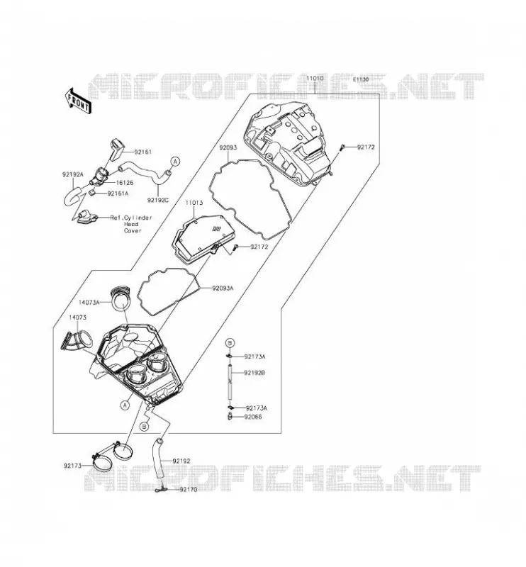 FILTRE A AIR Kawasaki MOTOS 650 2015 VERSYS 650 ABS  KLE650FFF