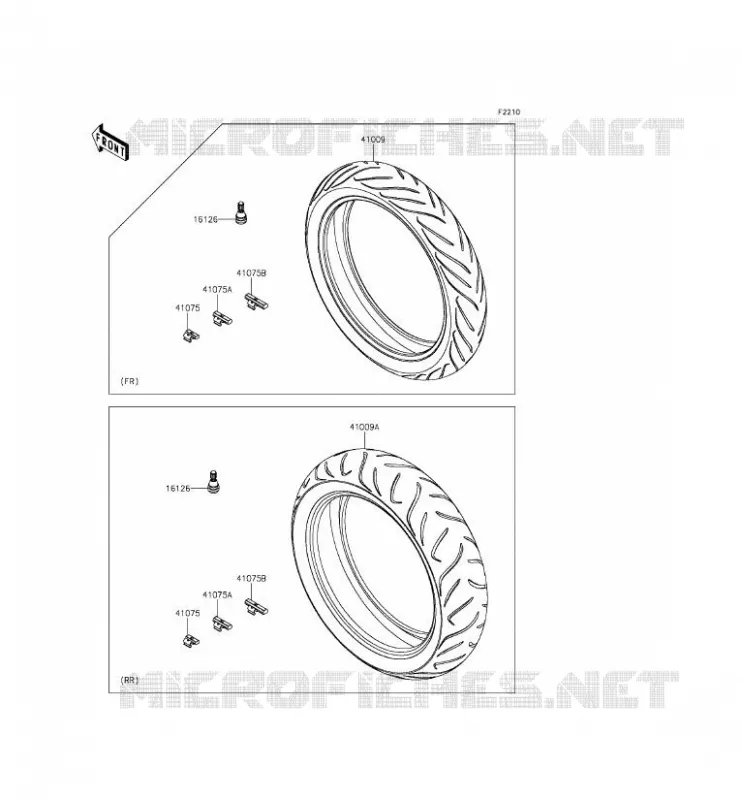 ROUE/PNEUS Kawasaki MOTOS 650 2015 VERSYS 650 ABS  KLE650FFF