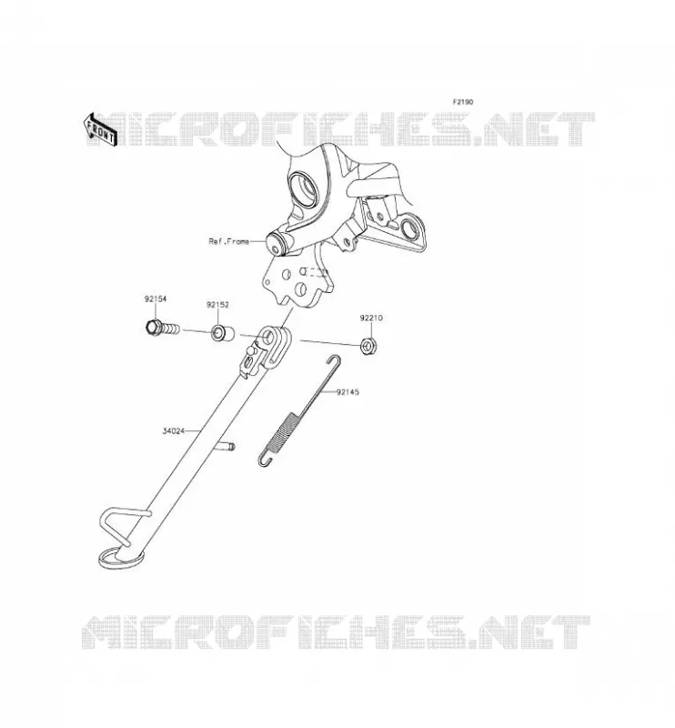 BEQUILLES Kawasaki MOTOS 650 2015 VERSYS 650 ABS  KLE650FFF