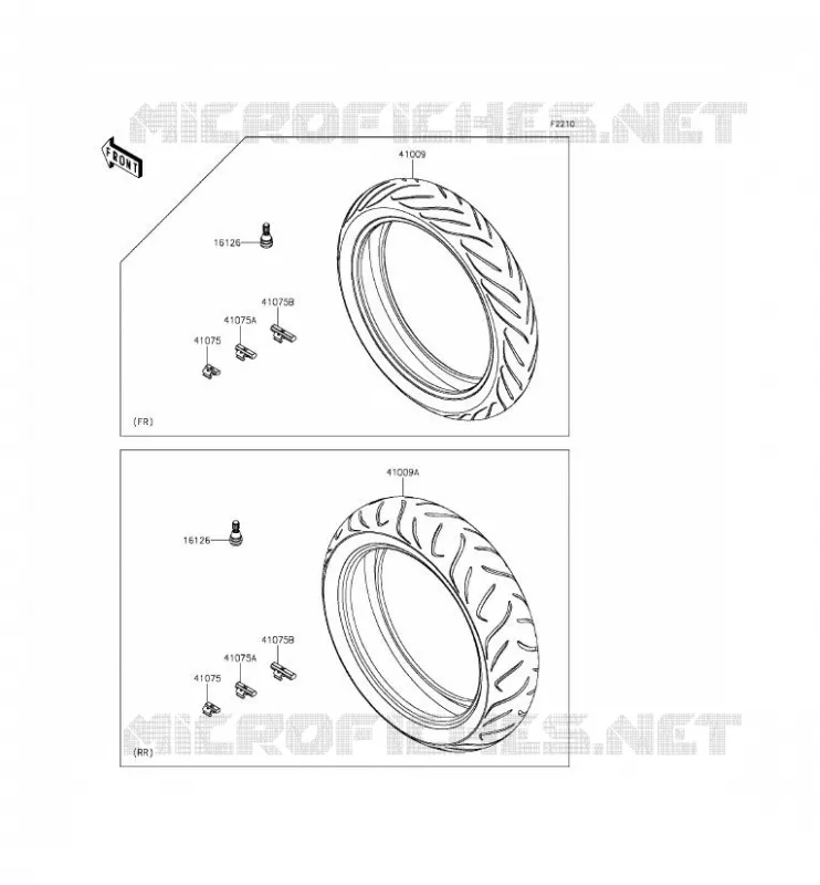 ROUE/PNEUS Kawasaki MOTOS 650 2015 VERSYS 650 ABS  KLE650FFF