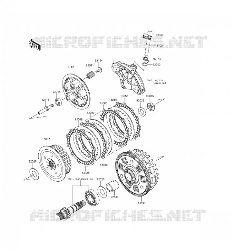 EMBRAYAGE Kawasaki MOTOS 650 2016 VERSYS 650 ABS  KLE650FGF