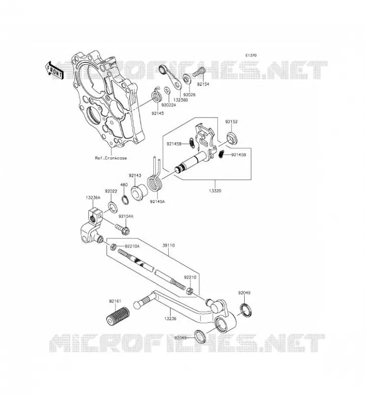 SELECTEUR Kawasaki MOTOS 650 2016 VERSYS 650 ABS  KLE650FGF