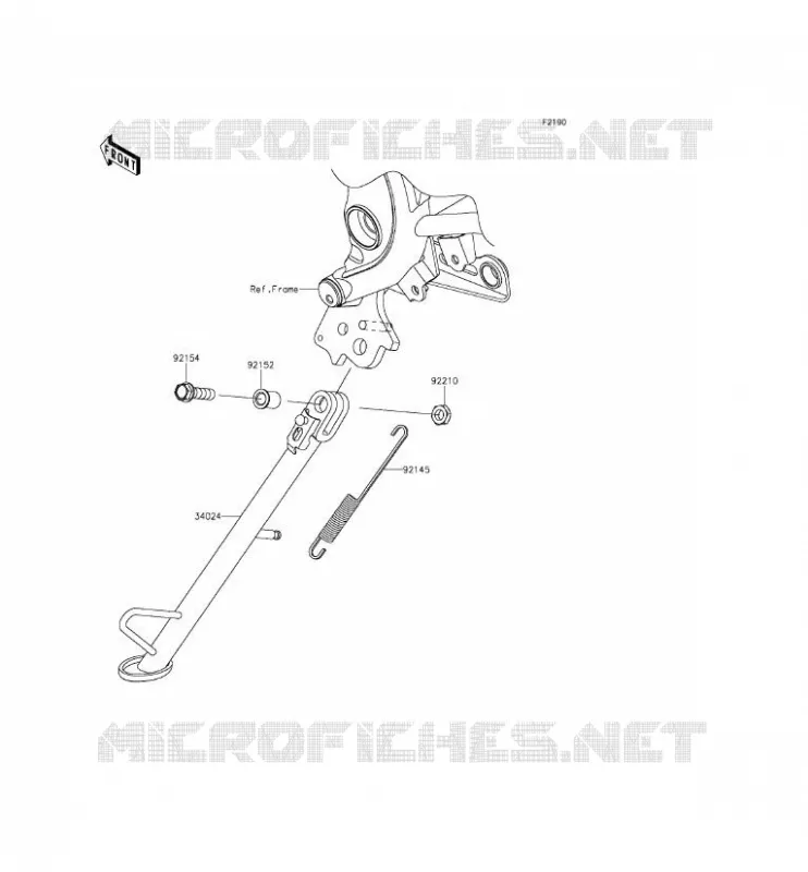 BEQUILLES Kawasaki MOTOS 650 2016 VERSYS 650 ABS  KLE650FGF