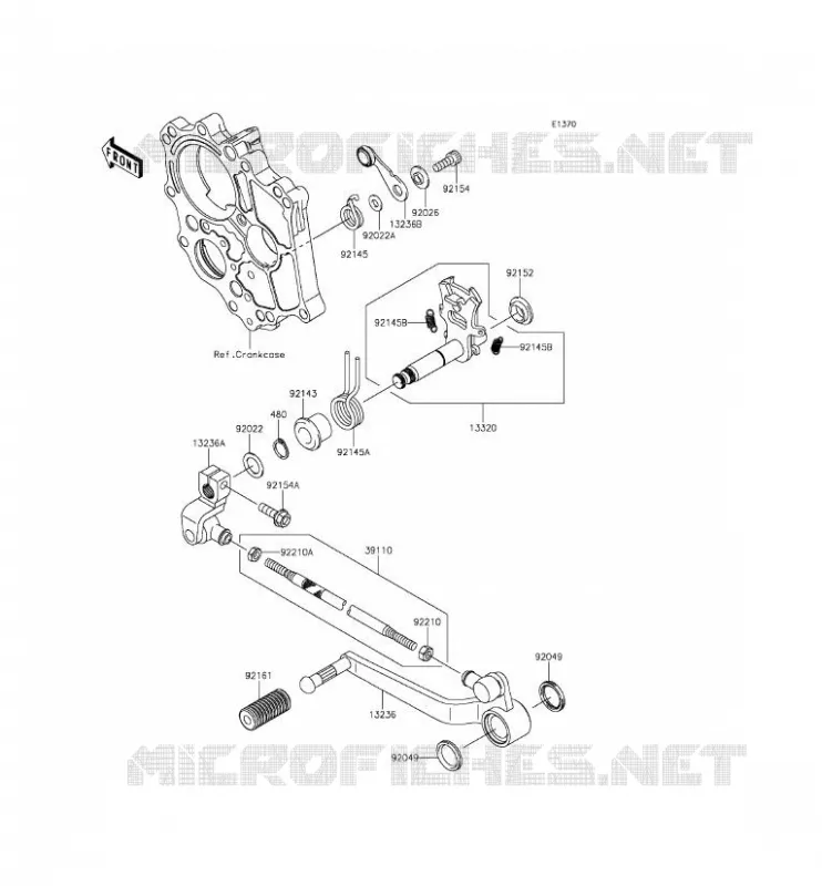 SELECTEUR Kawasaki MOTOS 650 2016 VERSYS 650 ABS  KLE650FGF