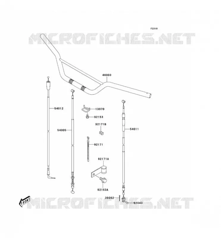 GUIDON Kawasaki TOUT-TERRAIN 125 2005 KLX125  KLX125-A3