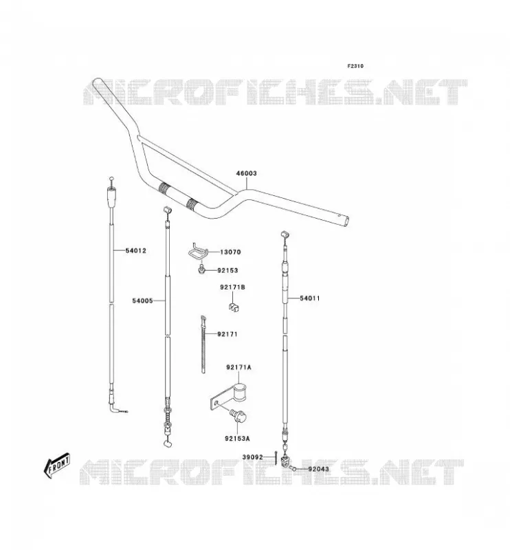 GUIDON Kawasaki TOUT-TERRAIN 125 2006 KLX125  KLX125A6F