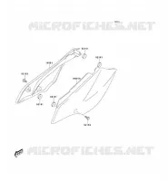 CACHE LAT&Eacute;RAL pour Kawasaki KLX125L