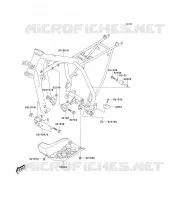 CH&Acirc;SSIS pour Kawasaki KLX125L