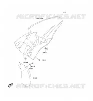 GARDE BOUE ARRI&Egrave;RE pour Kawasaki KLX125L