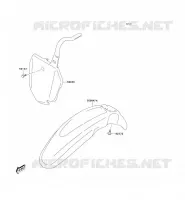 GARDE BOUE AVANT pour Kawasaki KLX125L