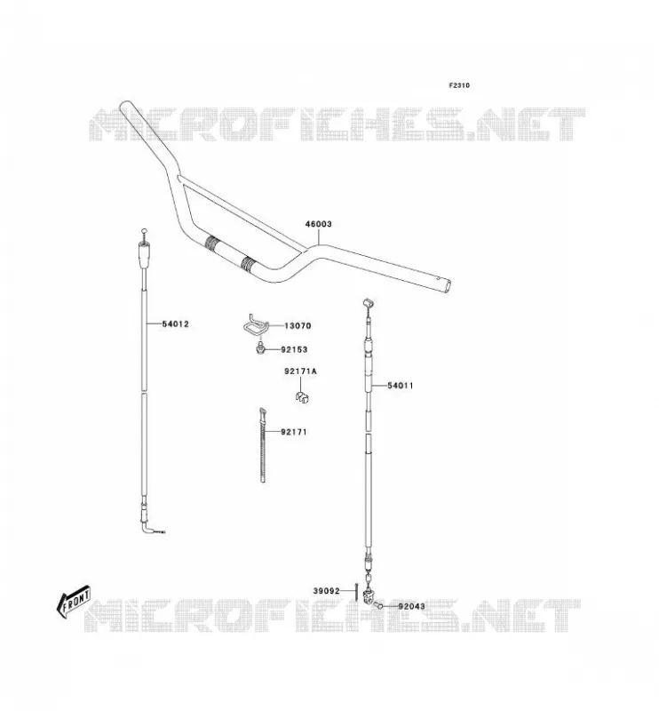 GUIDON Kawasaki TOUT-TERRAIN 125 2006 KLX125L  KLX125B6F