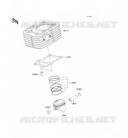 CYLINDRE/PISTON pour Kawasaki KLX125