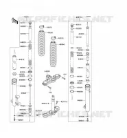 FOURCHE pour Kawasaki KLX125