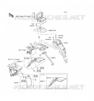 GARDE BOUE ARRI&Egrave;RE pour Kawasaki KLX125