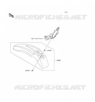 GARDE BOUE AVANT pour Kawasaki KLX125