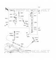 MAITRE CYLINDRE ARRI&Egrave;RE pour Kawasaki KLX125
