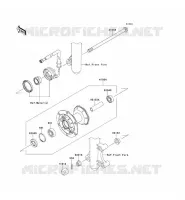 MOYEU AVANT pour Kawasaki KLX125