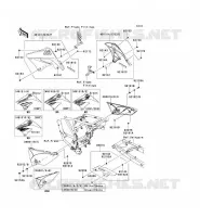 CACHE LAT&Eacute;RAL/GARDE CHAINE pour Kawasaki KLX125