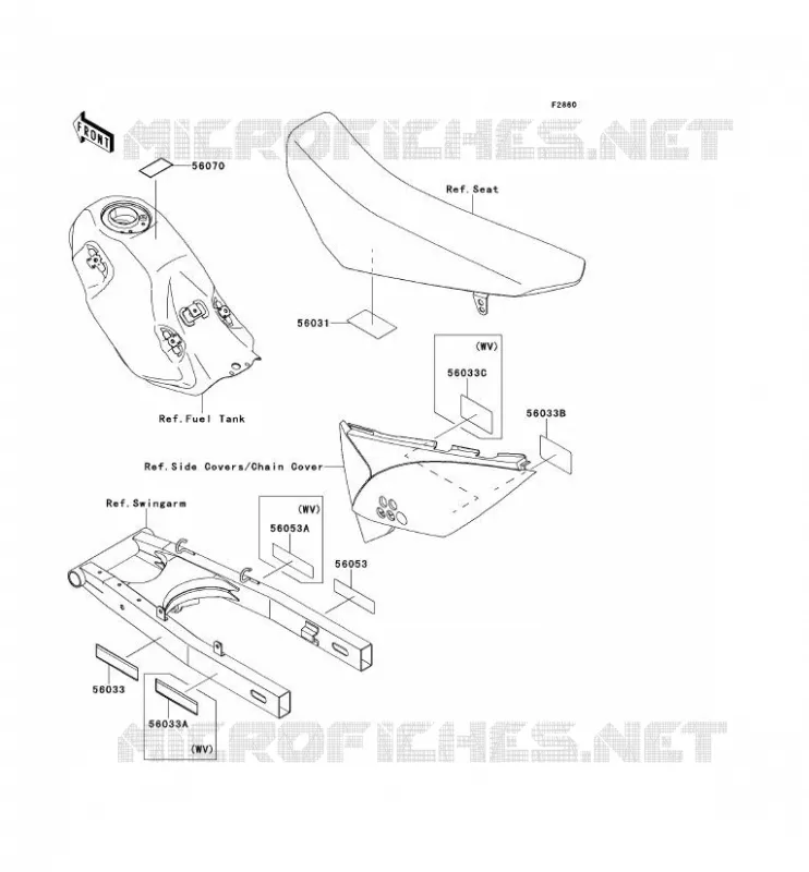 LABEL Kawasaki MOTOS 125 2010 D-TRACKER 125  KLX125DAF