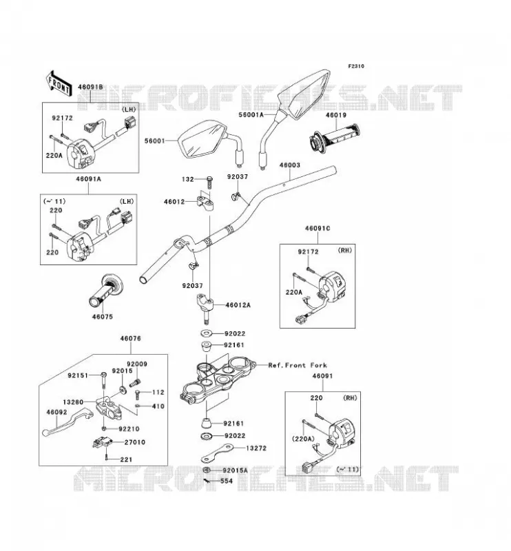 GUIDON Kawasaki MOTOS 125 2013 D-TRACKER 125  KLX125DDF
