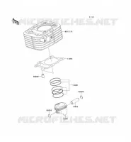 CYLINDRE/PISTON pour Kawasaki D-TRACKER 125