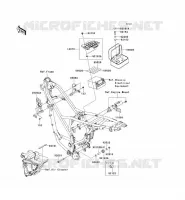 PIECE DE CADRE (COUVERTURE) pour Kawasaki D-TRACKER 125