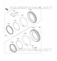 PNEUS pour Kawasaki D-TRACKER 125